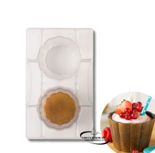 Polikarbonatni kalup - Čoko Čaša WAVY GLASS Decora